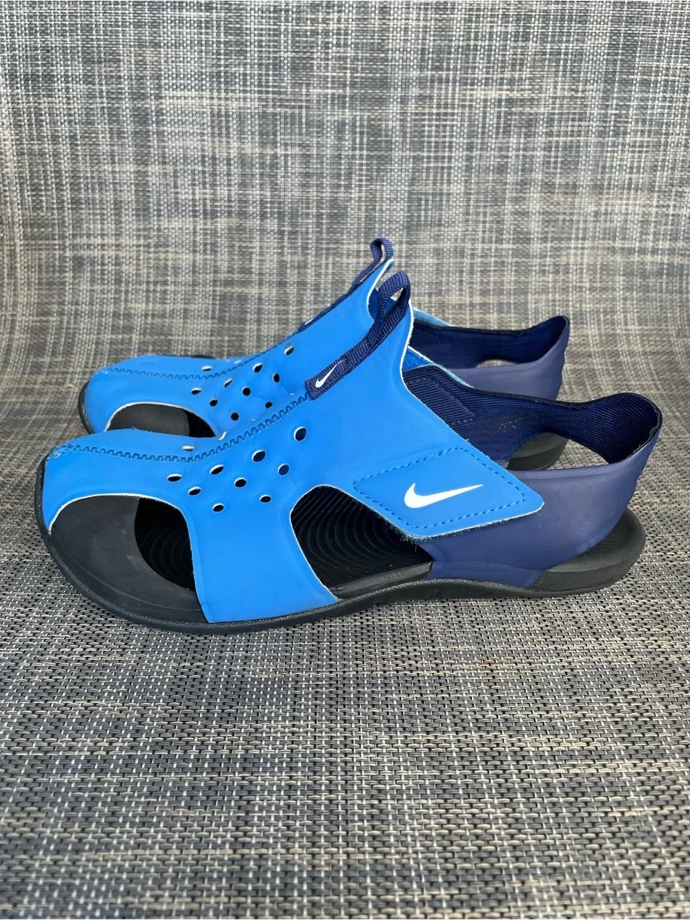 Nike Kids Sunray Protect 2 Royal Blue-Navy Sport Sandals Unisex Youth Size 3.5